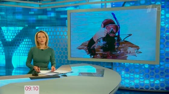 Сюжет о парадайвинге в Югре на первом канале
