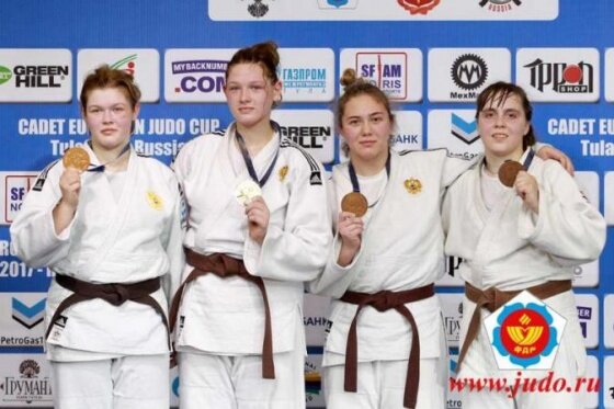 Медаль юношеского Кубка Европы по дзюдо у югорчанки